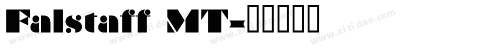 Falstaff MT字体转换